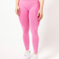 Bubble Gum Pink Seamless Leggings - Breast Cancer Awareness