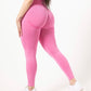 Bubble Gum Pink Seamless Leggings - Breast Cancer Awareness