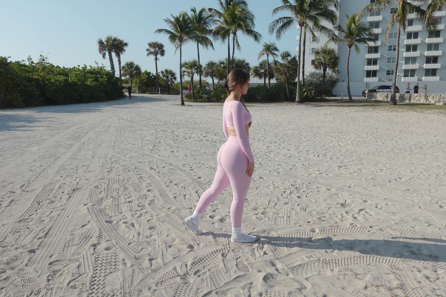 Soft Pink Bloom Leggings