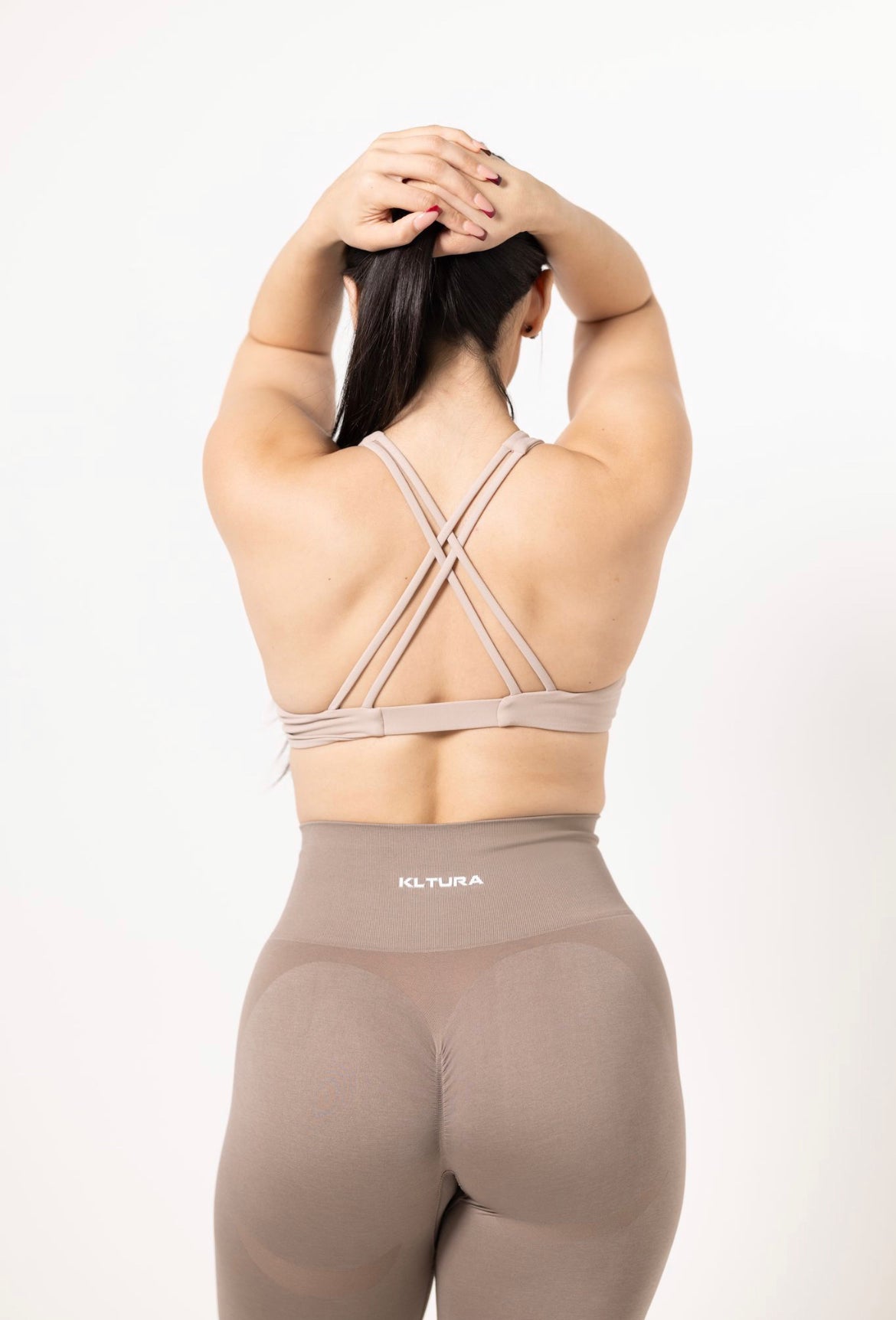 Nude Viral Criss Cross Sports Bra