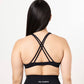 Onyx Black Viral Criss Cross Sports Bra